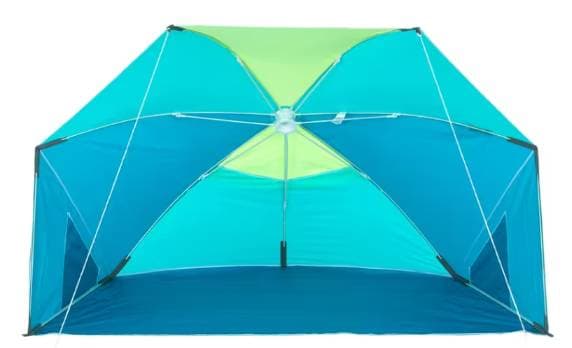 Ombrellone da spiaggia Refugio Iwiko 180 blu giallo UPF 50+ a 3 posti - 3