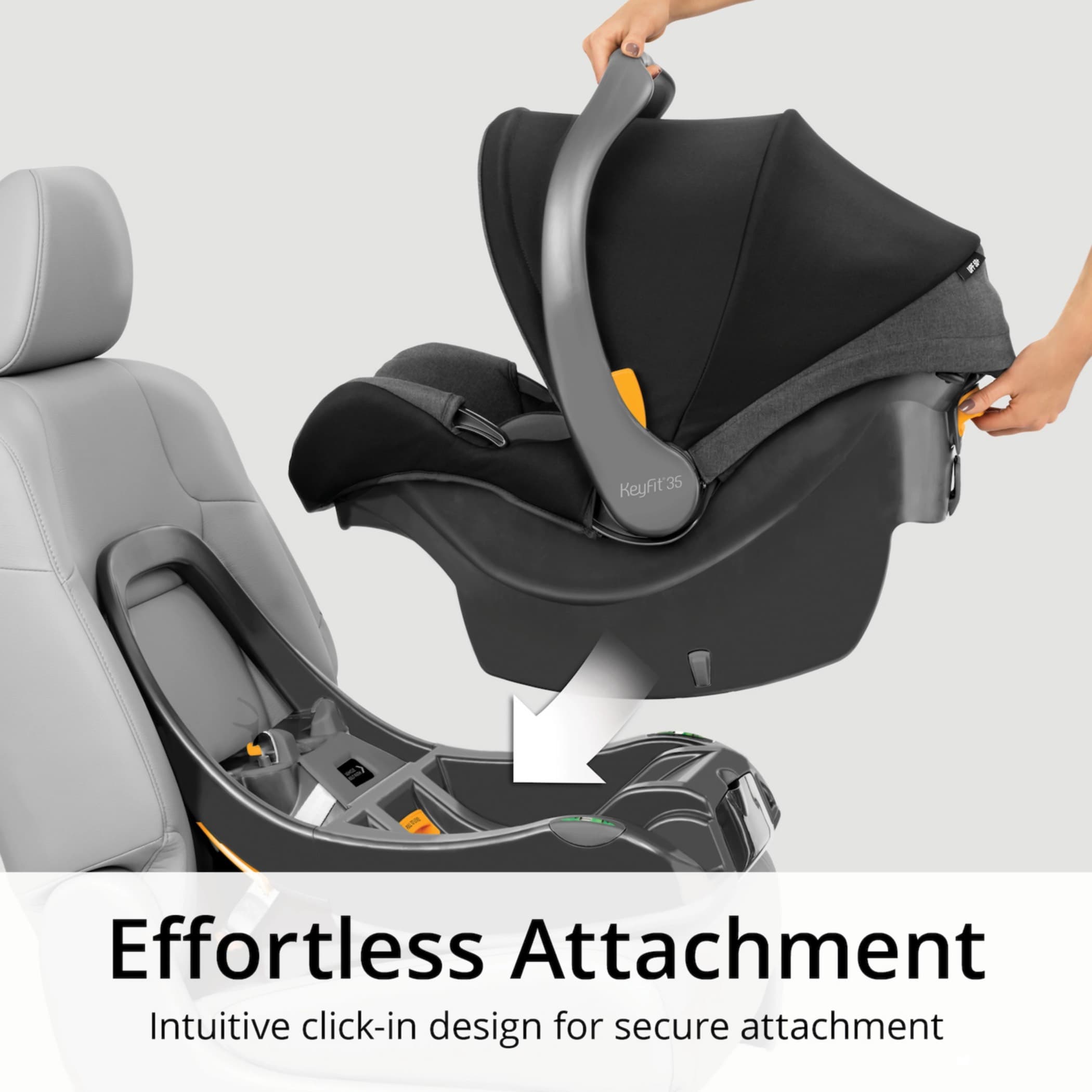 Chicco KeyFit 35 Car Seat w/Base / 32” Tall Limit (Obsidian) - 2