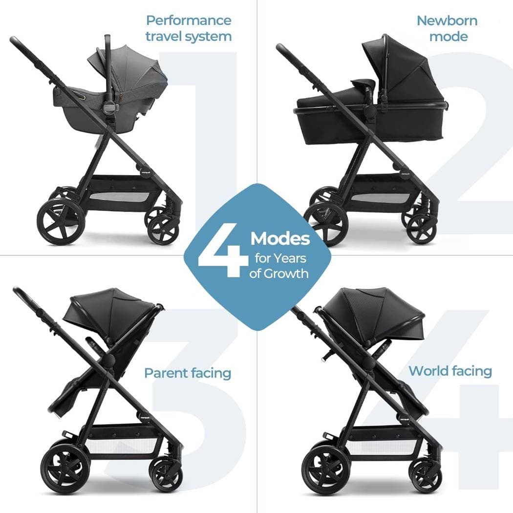 Passeggino Mompush Meteor2 2 in 1 con navicella full-size + passeggino - 3