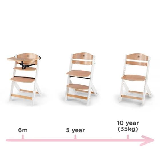 Adjustable Wooden High Chair - 2