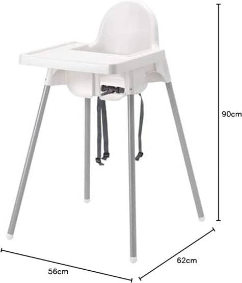 Ikea ANTILOP White Highchair with Tray - 4