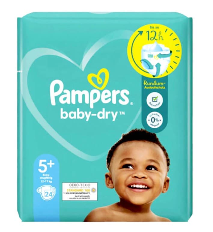 One pack of diapers / Pampers - any size (count depends on size)