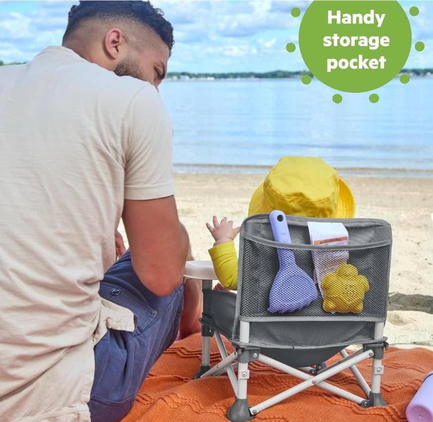 Bright Starts Pop 'N Sit Booster portatile, per uso interno/esterno - 3