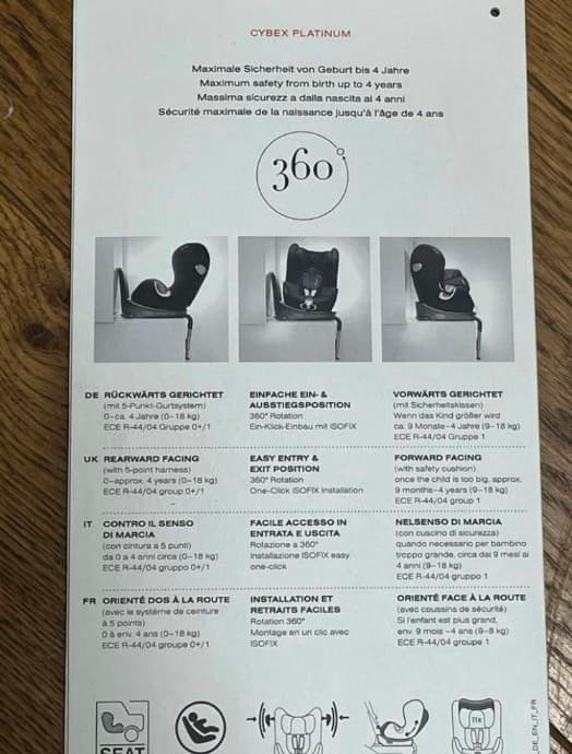 Cybex - Seggiolino auto Aton 5 Isofix/fino a 13 kg - 4