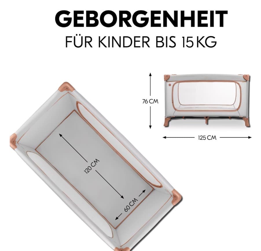 Hauck - Dream and Play Camping / Travel Cot / up to 15 kg - 2