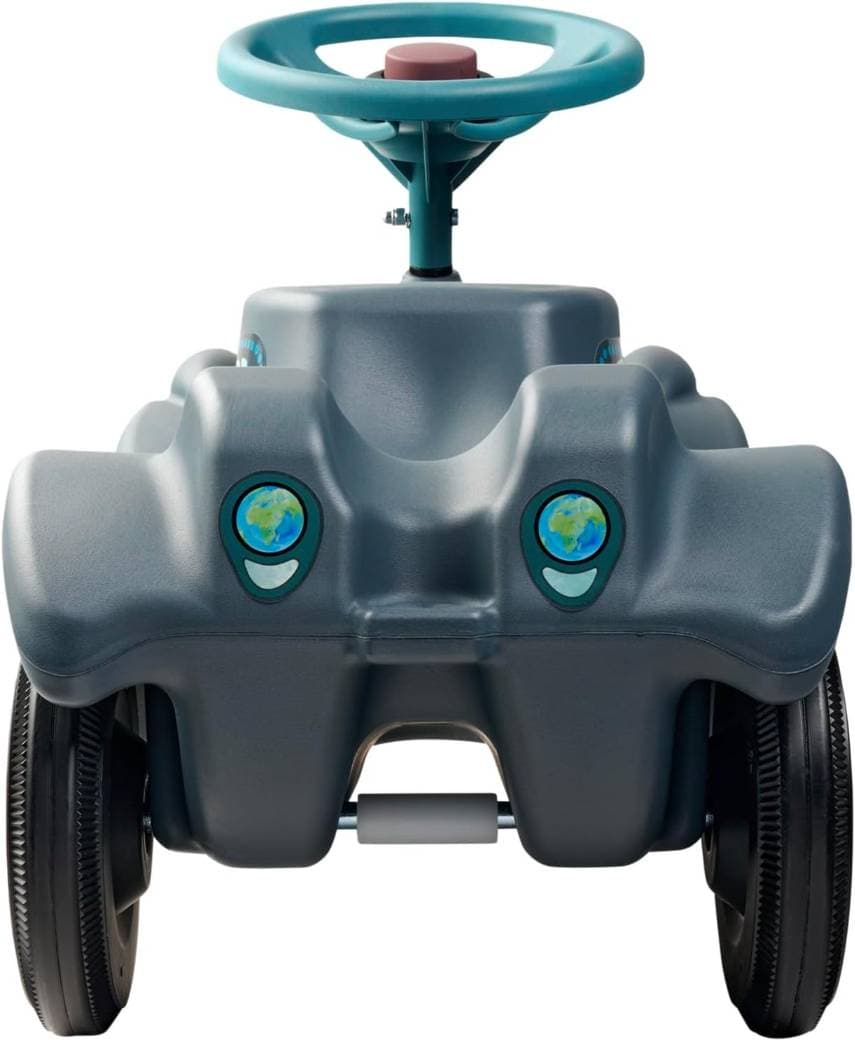 BIG Bobby Car Classic Eco — Ride-On riciclato con clacson e ganci di traino (1-5 anni, fino a 50 kg) - 3