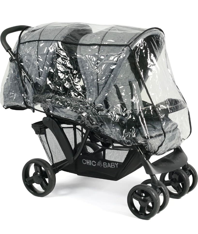 Chic 4 Baby Doppio — Comodo passeggino gemellare/matrimoniale per fratelli e sorelle - 2