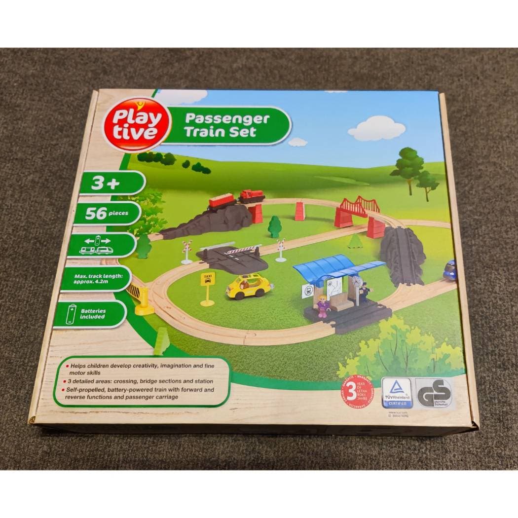 Playtive railway set passenger train 56 pieces.