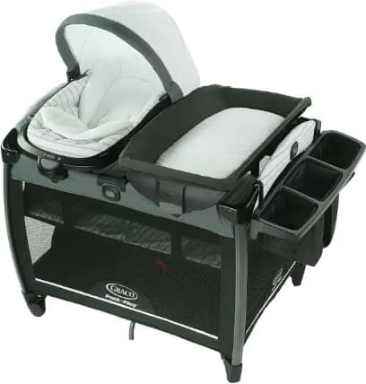 Graco Pack ’n Play – Hamilton Fashion with Attachable Changing Table and Baby Rocker