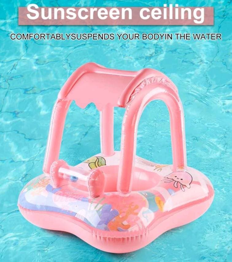 Inflatable Ring with Sunscreen Cover - 2