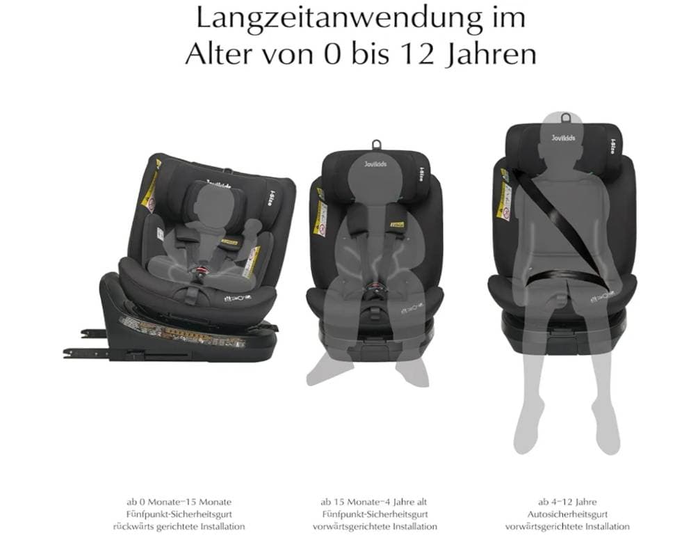 Jovikids Car seat for 0-12 years