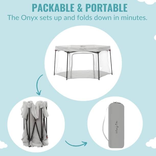 Recinto portatile Dream On Me Onyx / Fino a 35 libbre - 3