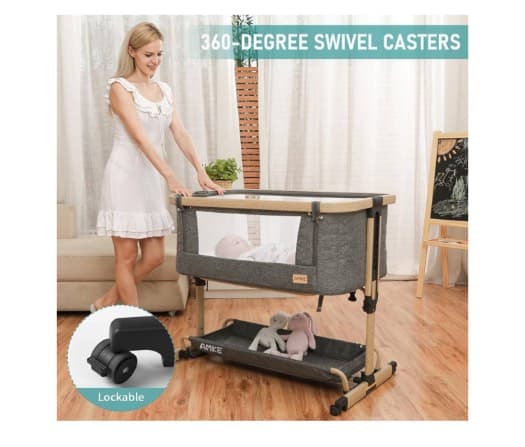 Adjustable 3-in-1 Bedside Bassinet /Sleeper