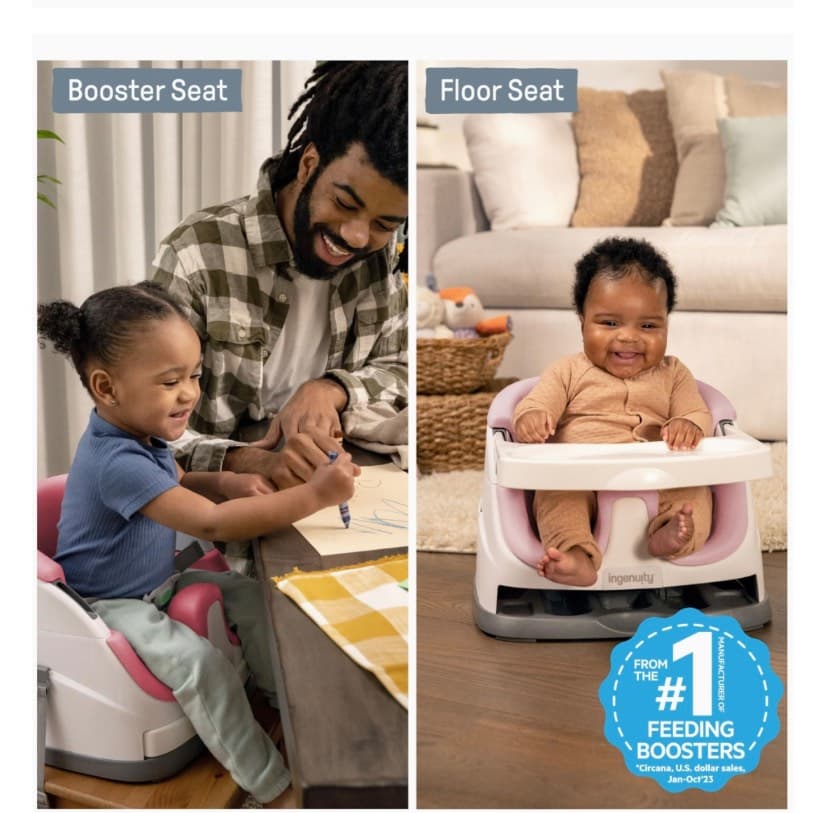 Ingenuity 2 in 1 baby booster and toddler seat - 3