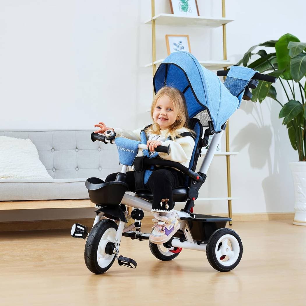 EOOWOY Triciclo per Bambini, Triciclo per Bambini 6 in 1 /18 Mesi - 5 Anni - 3